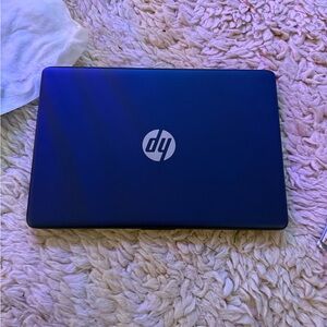 HP Blue Ultrabook with Slim Profile and Smooth Finish